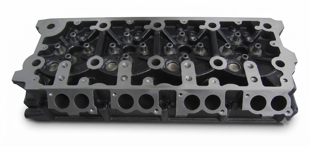 Cast iron cylinder head, port view